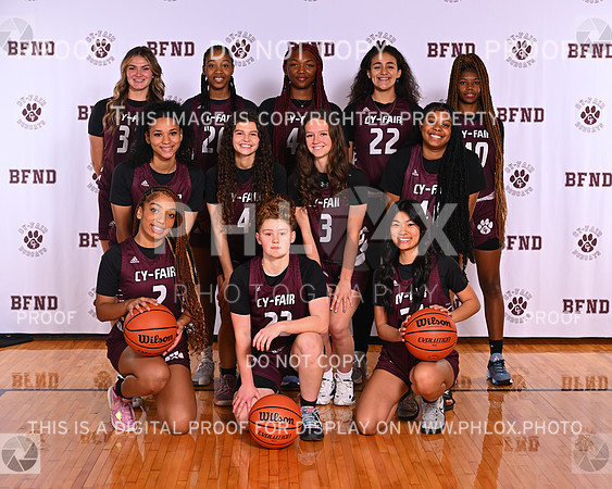 Team Photo 1 Cy-Fair Girls Basketball 2022-11-08