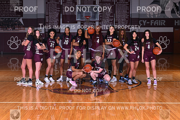 Team Photo 2 Cy-Fair Girls Basketball 2022-11-08