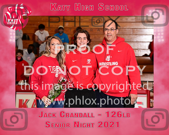 126 Crandall Katy Wrestling Senior Night 8x10