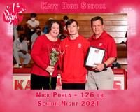126 Pohla Katy Wrestling Senior Night 8x10
