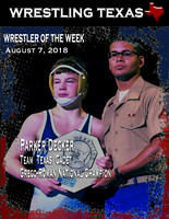 Wrestler of the Week Aug 7 2018 - Parker Decker