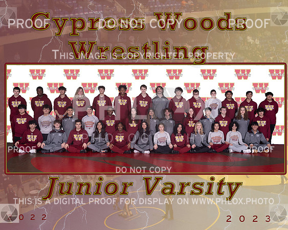 2023 Cy Woods Wrestling JV1