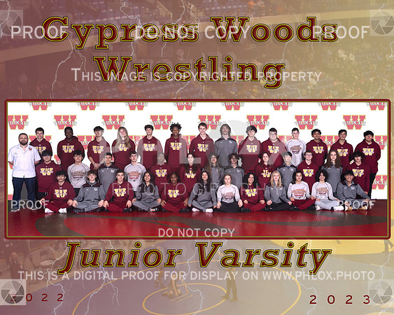 2023 Cy Woods Wrestling JV2