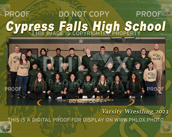 CyFalls Team Varsity with coaches