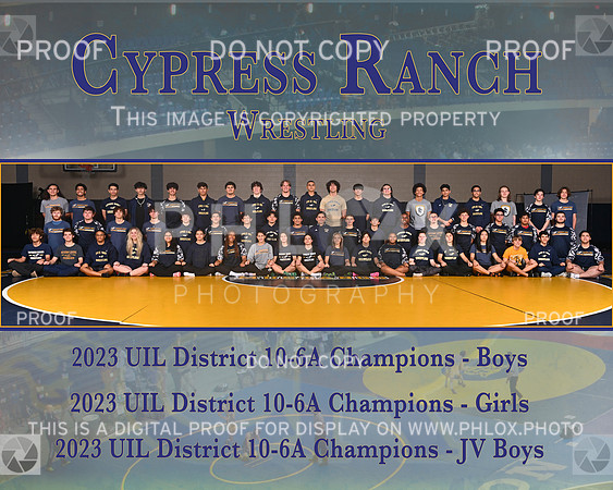 8x10 Horiz Cy Ranch wrestling Team