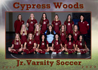 2023 Cy Woods Soccer girls Jr Varsity 5x7