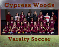 2023 Cy Woods Soccer girls Varsity 8x10