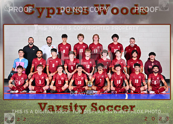 2023 Cy Woods Varsity Soccer 5x7