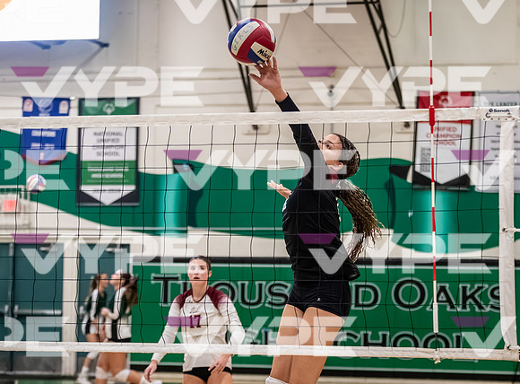 Thousand Oaks vs Oaks Christian Girls Varsity Volleyball-0014