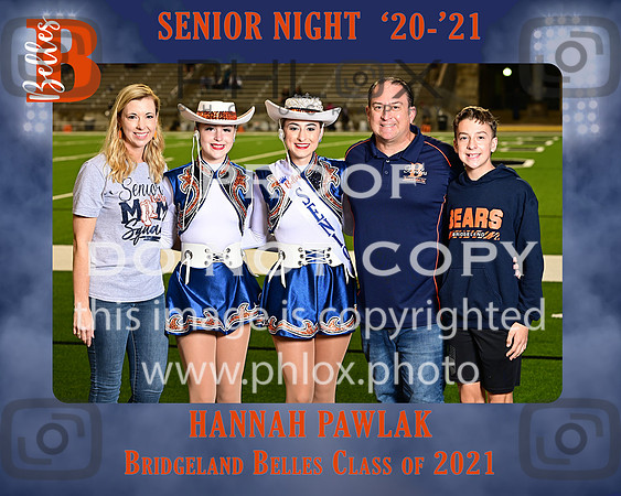 Hannah Pawlak 2 Bridgeland Belles Senior Night 8x10