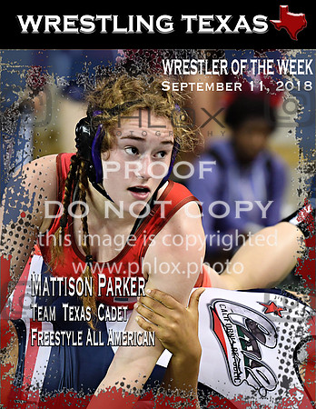 Wrestler of the Week Mattison Parker Sep 11