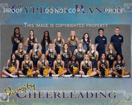 8x10 Cy Ranch Cheer Varsity