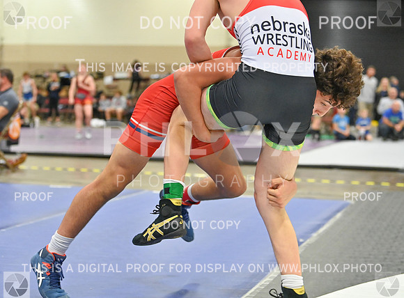 Carter Barrio (Pirate Wrestling Club) won by decision over Drake Troxel (Nebraska Wrestling Academy) (Dec 9-3)-