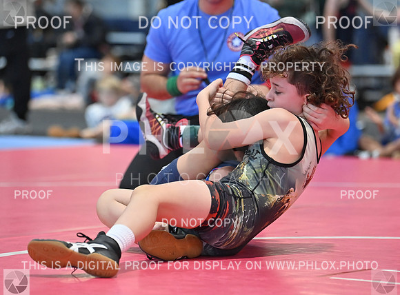 Cj Shelby (Cypress Wrestling Club) won by fall over Giselle Jade Valverde (NB Elite Wrestling Club) (Fall 3-00)--2