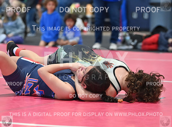 Cj Shelby (Cypress Wrestling Club) won by fall over Giselle Jade Valverde (NB Elite Wrestling Club) (Fall 3-00)-