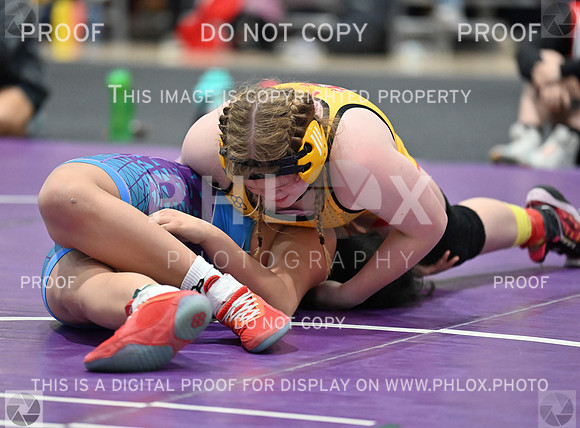 Jaida Kuntz (Cypress Wrestling Club) won by fall over Grace Johnson (Katy Area Wrestling Club) (Fall 0-10)--6-2