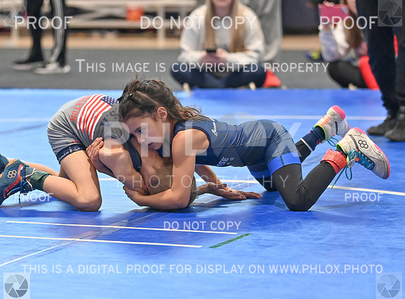 Zaylah Castillo (Gracie Barra Westchase Wrestling Club) won by fall over Myles Pendleton (North DeSoto Wrestling Academy) (Fall 1-53)--2