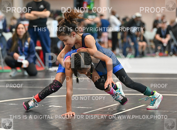 Zaylah Castillo (Gracie Barra Westchase Wrestling Club) won in sudden victory - 1 over Serenity Esparza (Mission Wrestling Club) (SV-1 6-4)--2
