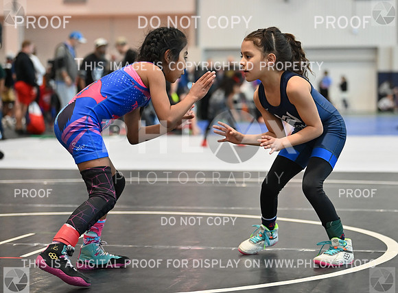 Zaylah Castillo (Gracie Barra Westchase Wrestling Club) won in sudden victory - 1 over Serenity Esparza (Mission Wrestling Club) (SV-1 6-4)--3