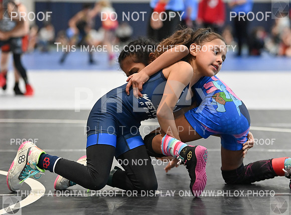 Zaylah Castillo (Gracie Barra Westchase Wrestling Club) won in sudden victory - 1 over Serenity Esparza (Mission Wrestling Club) (SV-1 6-4)--5