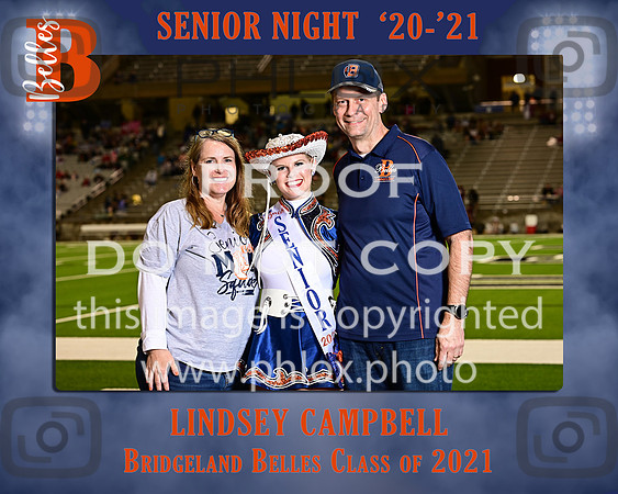 Lindsey Campbell-Bridgeland Belles Senior Night 8x10