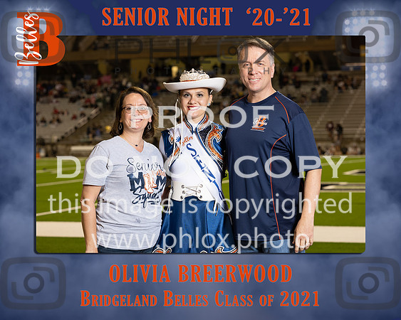 Olivia Breerwood-Bridgeland Belles Senior Night 8x10