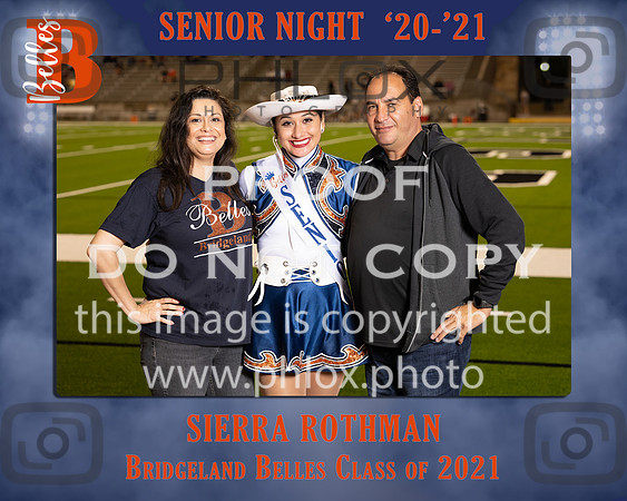 Sierra Rothman-Bridgeland Belles Senior Night 8x10