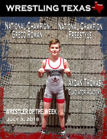 Wrestler of the Week Aydan Thomas